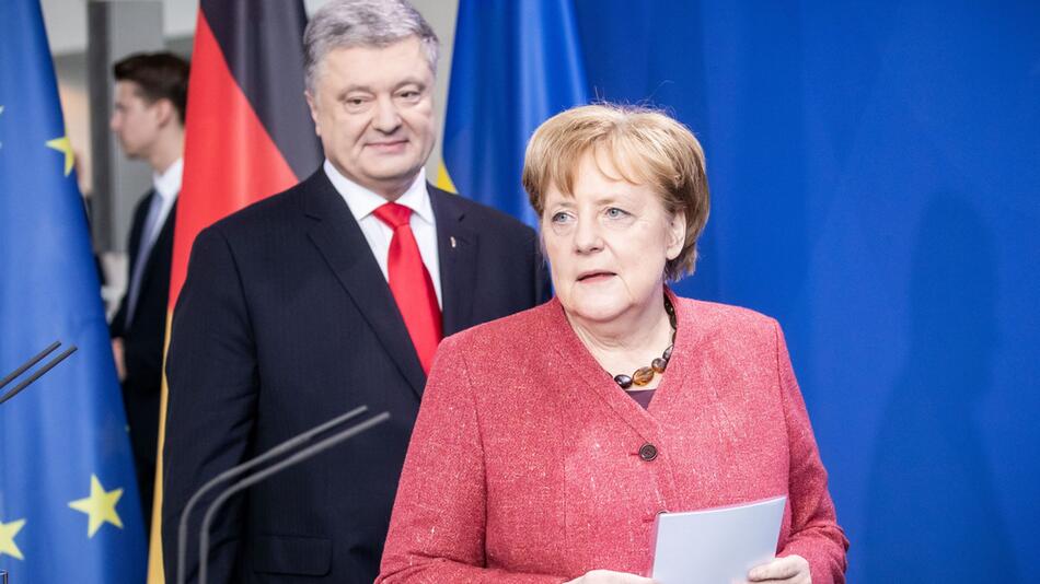 Angela Merkel, Petro Poroschenko