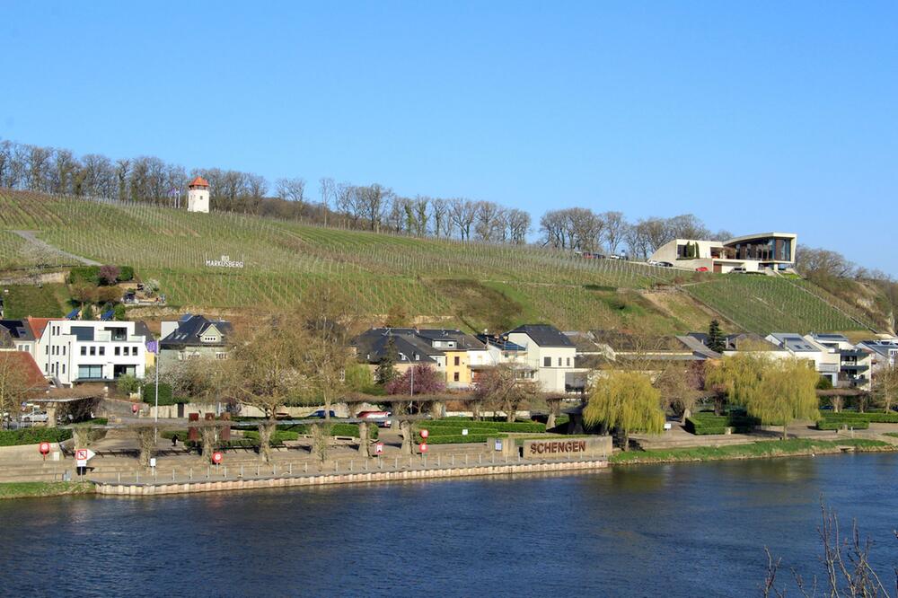 Blick auf Schengen