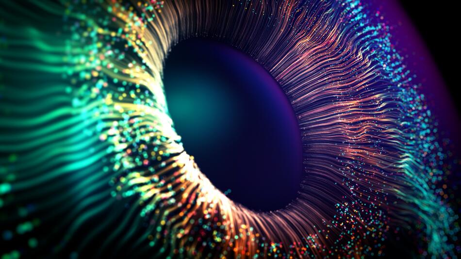 Auge mit Farben