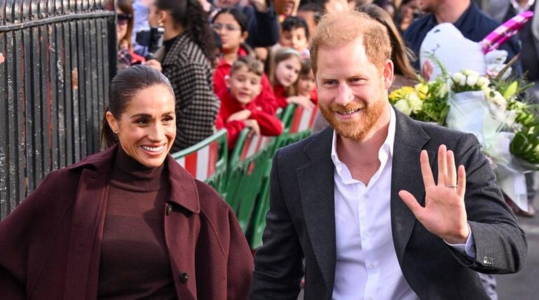 Prinz Harry und Herzogin Meghan bei ihrem ersten gemeinsamen Termin seit dem Umzug.