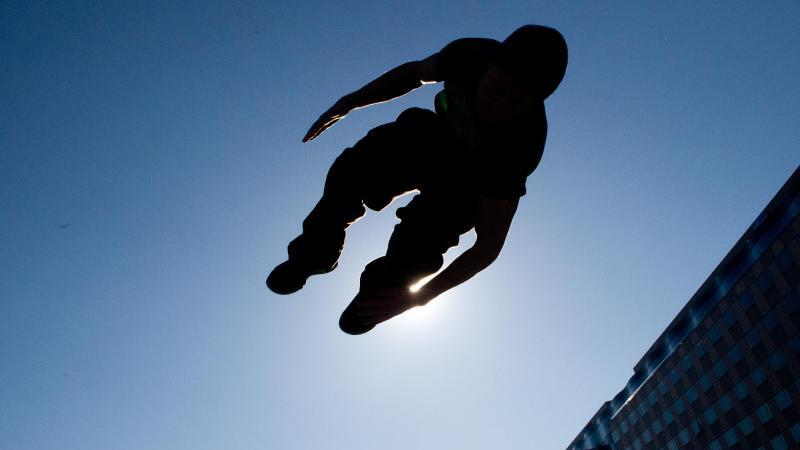 Parkour-Läufer beim Training