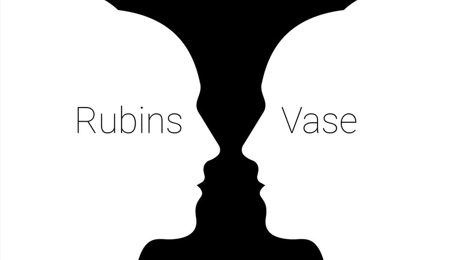 Optische Täuschung: Rubins Vase erklärt