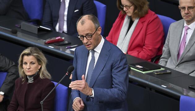 Bundeskanzler Friedrich Merz (CDU) im Bundestag