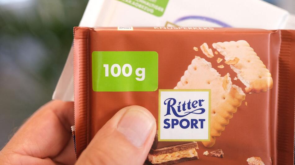 Ritter Sport muss Verpackungen überkleben