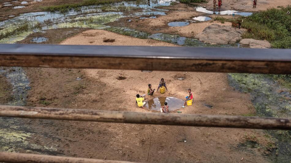 EIn ausgetrocknetes Flussbett in Madagaskar