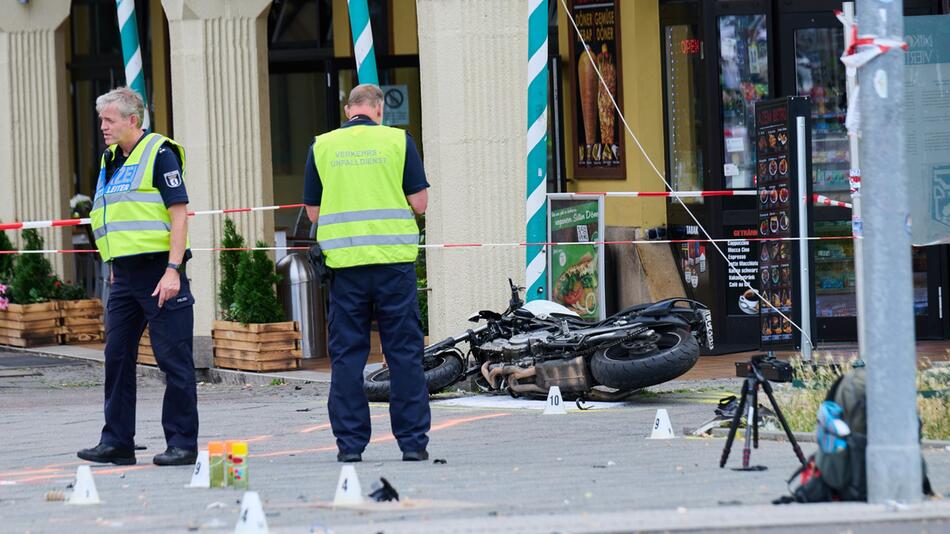 Motorradunfall in Berlin