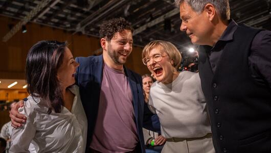 Bundesdelegiertenkonferenz der Grünen Neue Vorsitzende Felix Banaszak, Franziska Brantner