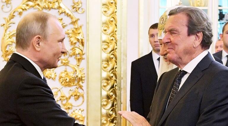 Putin und Schröder