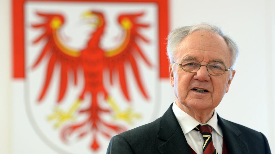 Brandenburgs Ex-Regierungschef Manfred Stolpe ist tot