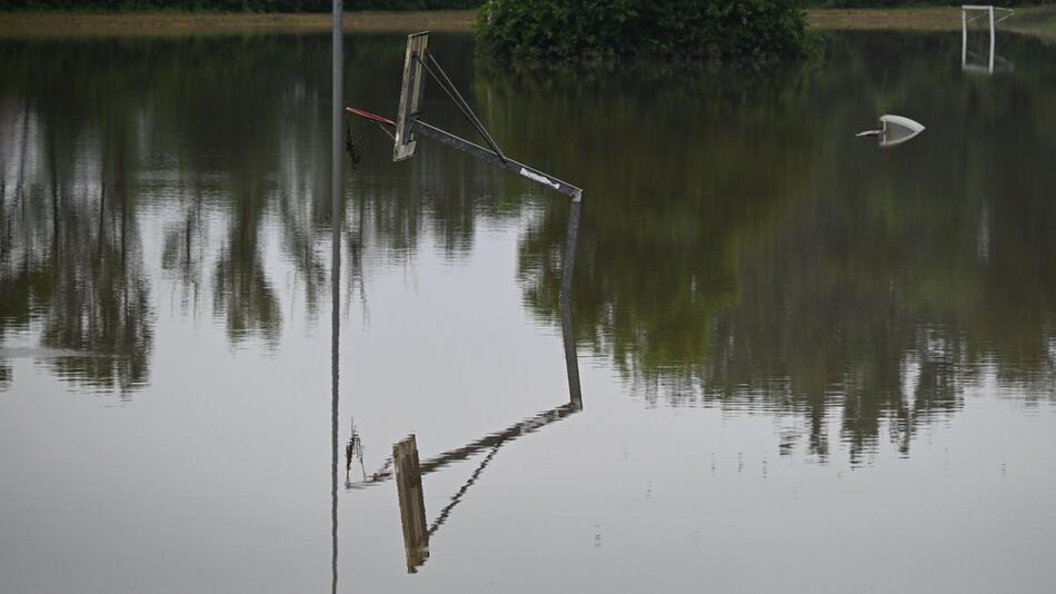 Hochwasser in Baden-Württemberg - Meckenbeuren