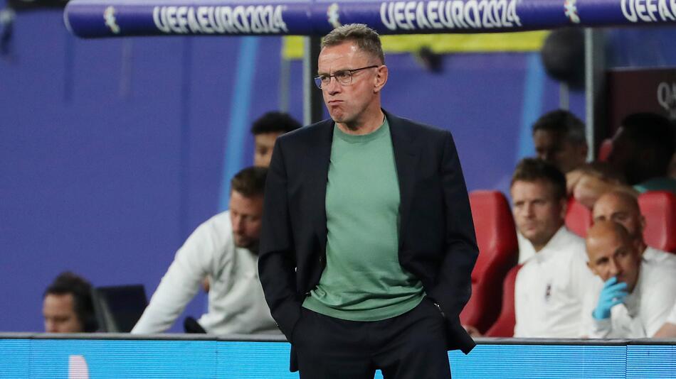 Österreichs Teamchef Ralf Rangnick während des EM-Achtelfinals gegen die Türkei