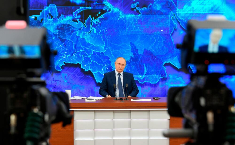 Putin bei der Pressekonferenz