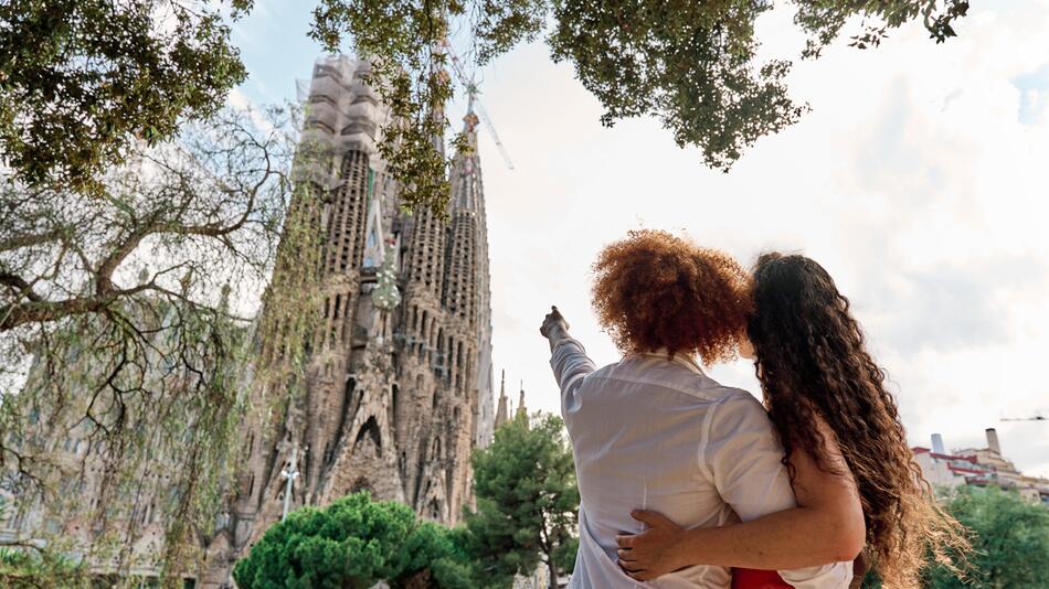 Touristen, Sagrada Família, Barcelona