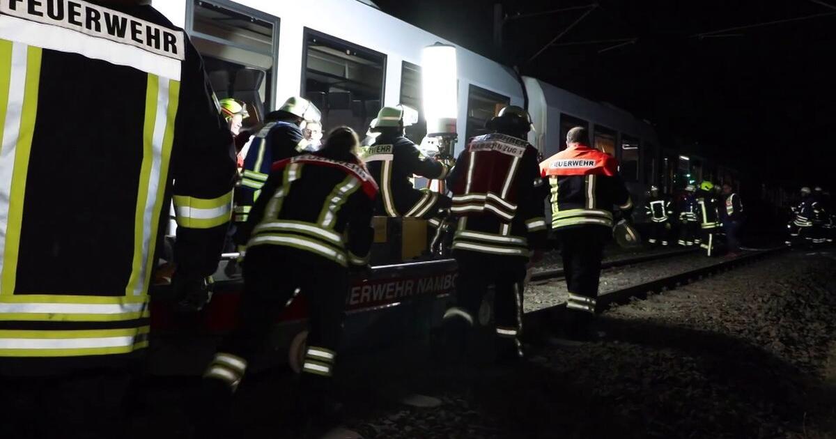 Regional train derails after rock slide