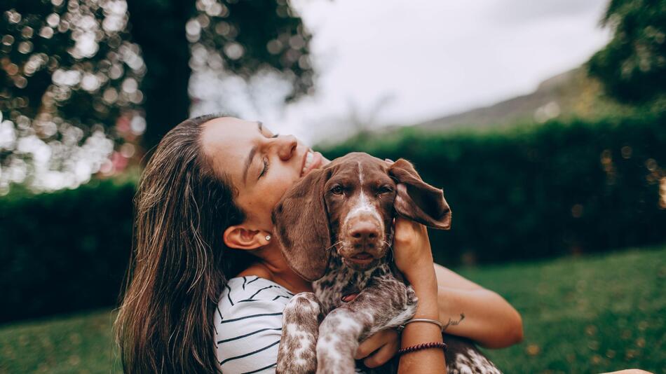 Hunde können Menschen beim trauern helfen.