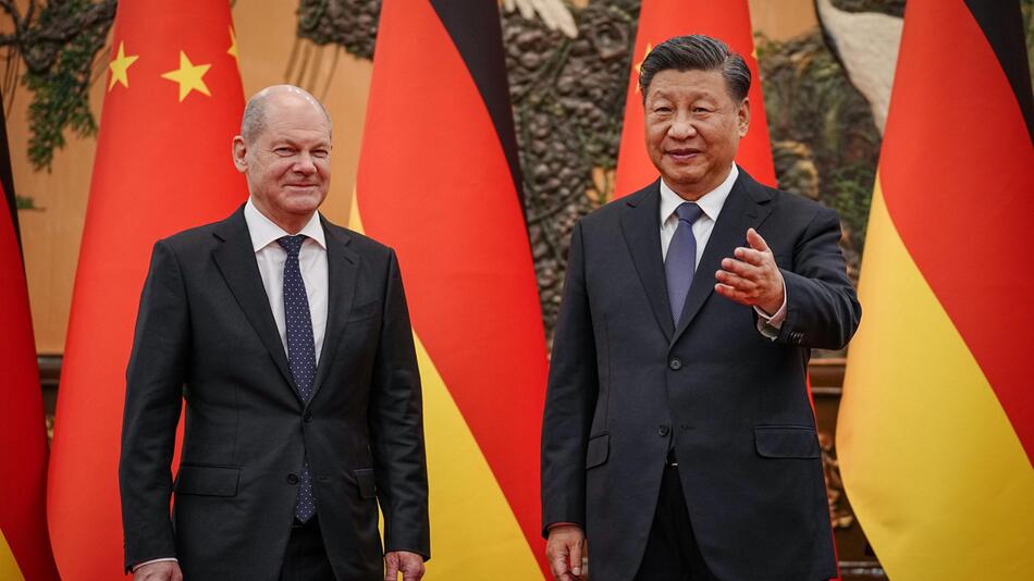 Olaf Scholz und Xi Jinping