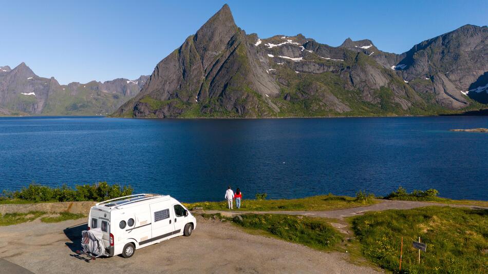 Campervan in den Lofoten