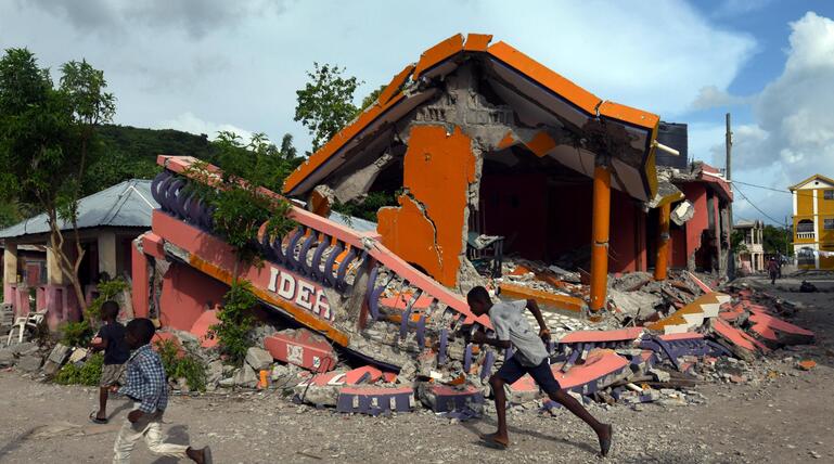 Zerstörung in Haiti nach dem Erdbeben 2021
