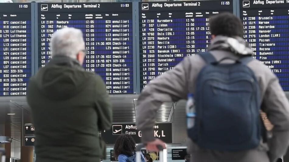 Warnstreik: Weitgehend Stillstand am Münchner Flughafen