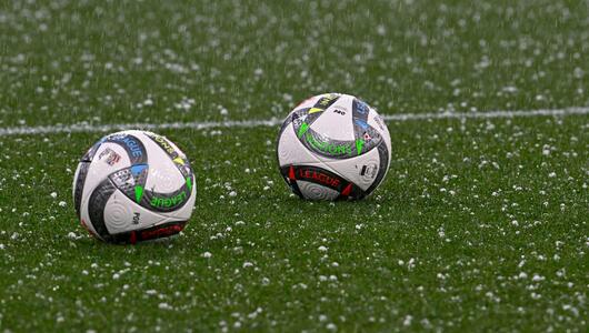 Hagel in der Allianz Arena
