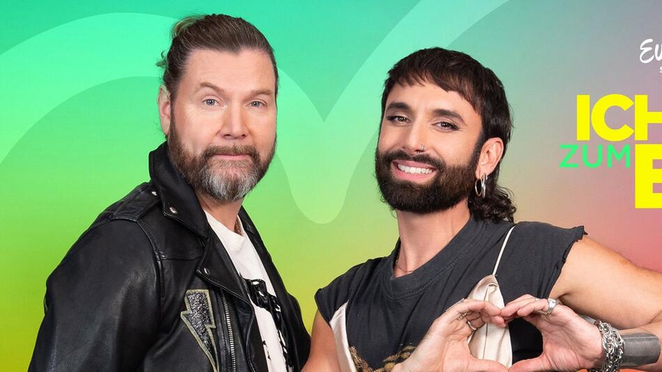 Rea Garvey und Conchita Wurst (r.) sind die Coaches der "Ich will zum ESC!"-Talentsuche.