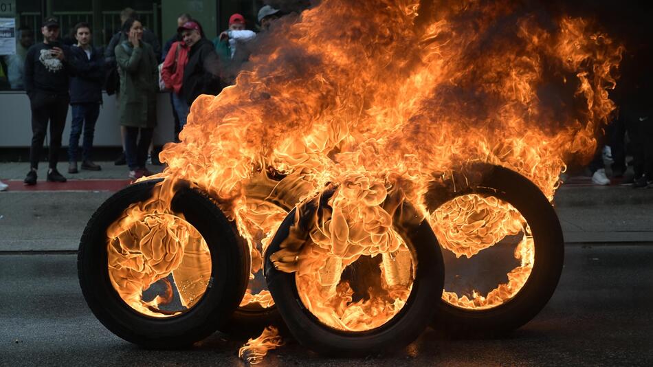 Proteste am Audi-Werk in Brüssel