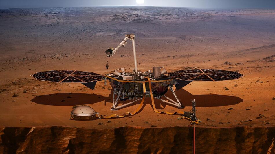 US-amerikanischen Sonde "Insight" auf dem Mars