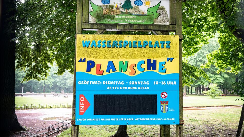 Wasserspielplatz Plansche