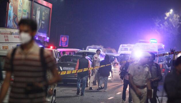 Autoexplosion in Neu Delhi