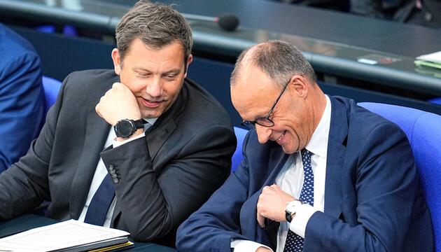 Lars Klingbeil und Friedrich Merz