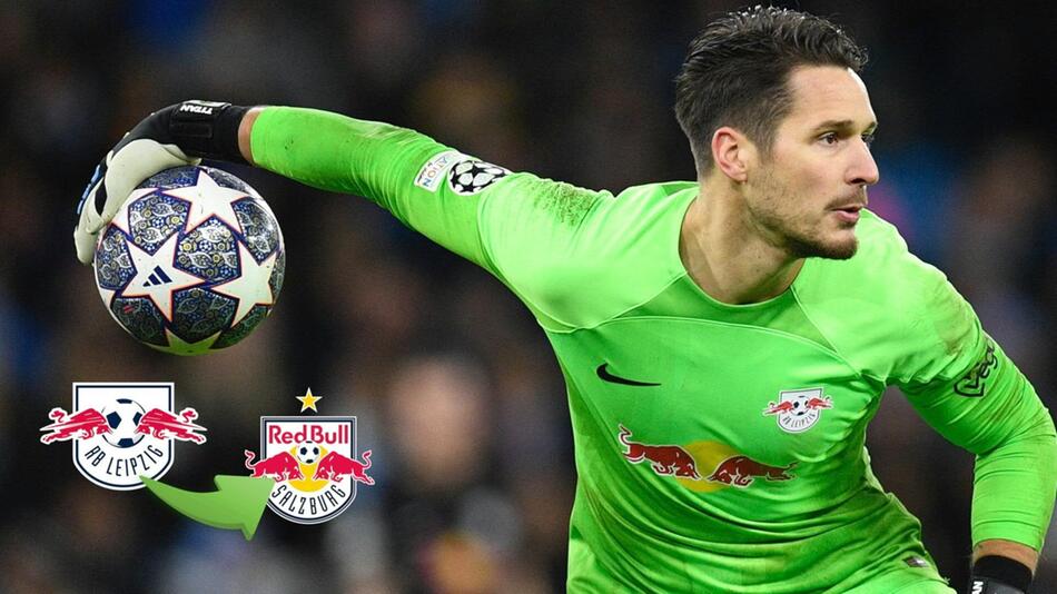 Janis Blaswich im Champions-League-Einsatz für RB Leipzig