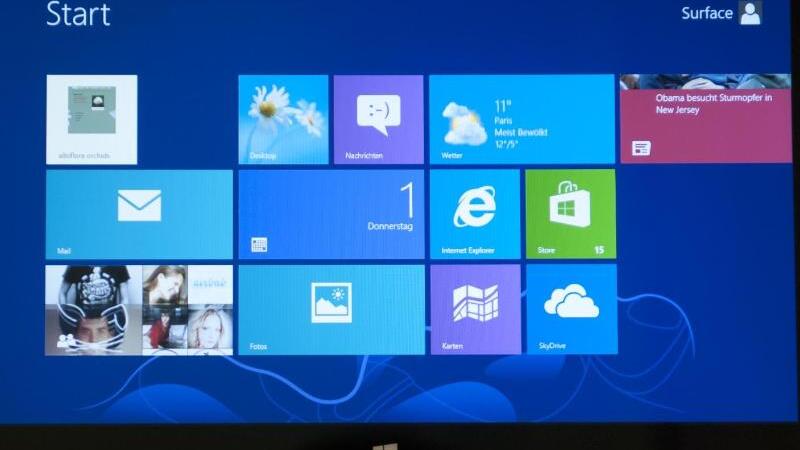 Tablet PC mit Windows 8