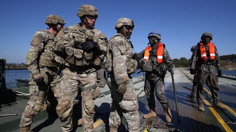 Südkorea und die USA machen gemeinsame Militärübungen.