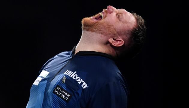 Nach der Niederlage bei der Darts-WM hatte Cameron Menzies seine Emotionen nicht im Griff.