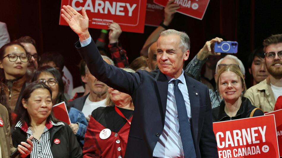 Premierminister Mark Carney bei einem Wahlkampfauftritt