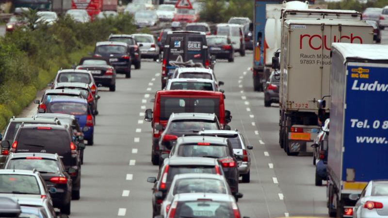 Stau auf der Autobahn