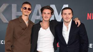 Romeo, Cruz und Brooklyn Beckham (v.l.) im Oktober 2023 in London.