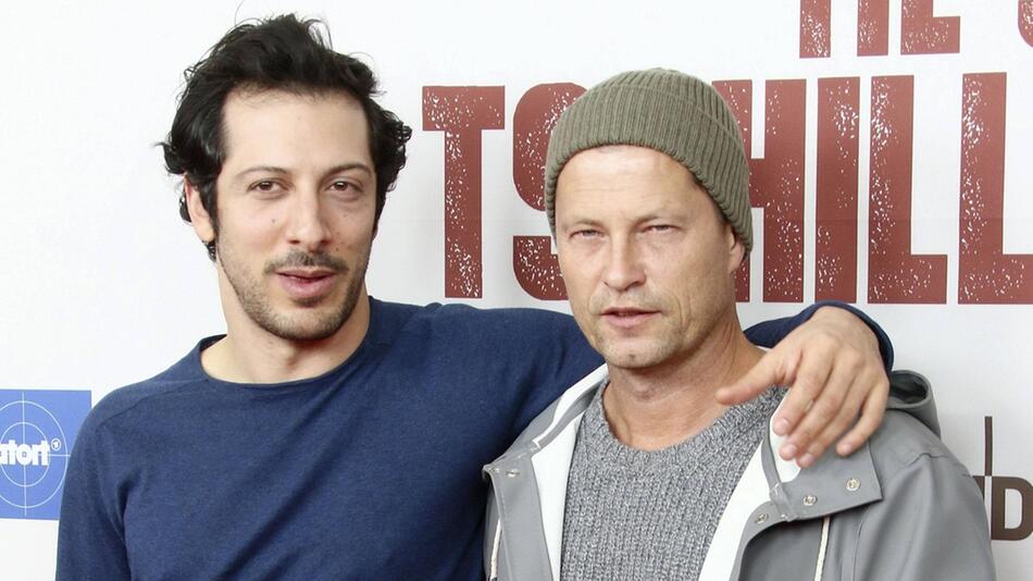 Fahri Yardim und Til Schweiger (r.) bei der Premiere des Kinofilms "Tschiller: Off Duty".