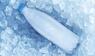 Gefrorene Wasserflasche