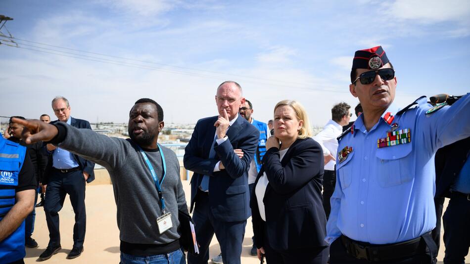 Bundesinnenministerin Faeser in Jordanien