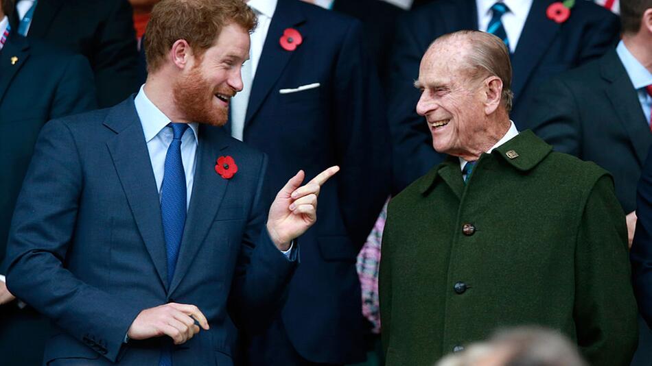 Prinz Philip und sein Enkel Prinz Harry
