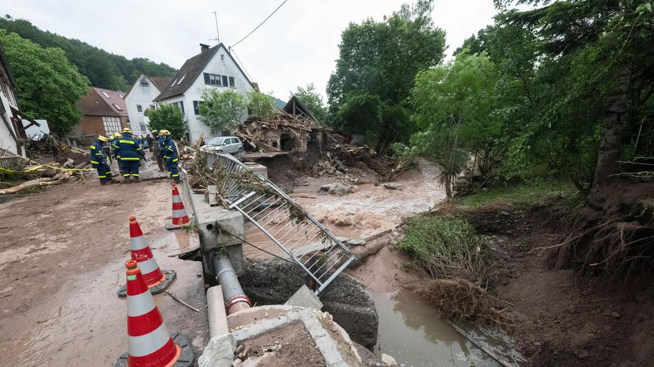 Hochwasser in Baden-Württemberg - Klaffenbach