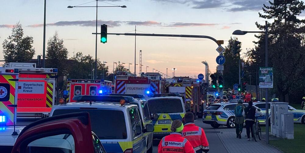 Unfall mit zwei Linienbussen in Regensburg