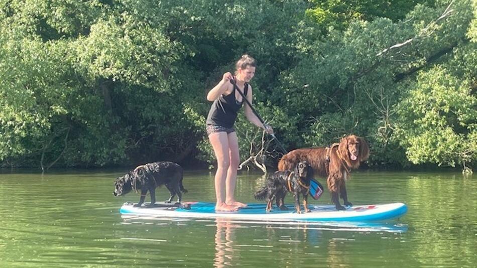 So funktioniert Stand-Up-Paddling mit Hund.