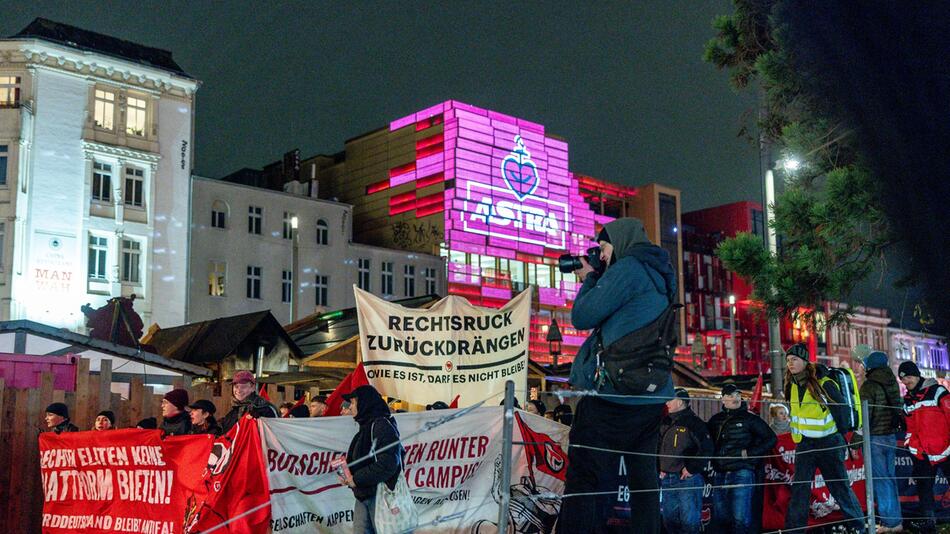 Demo von Hamburger Bündnis gegen Rechts