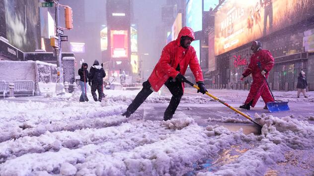Winterwetter in New York