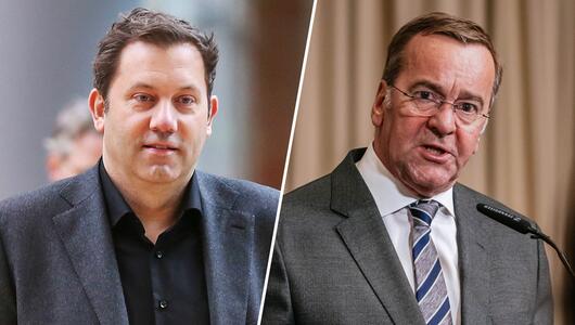 Bildkombo: Lars Klingbeil und Boris Pistorius