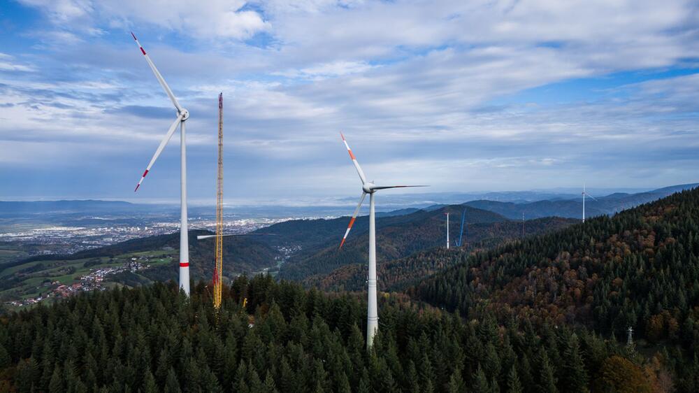 Windkraftanlage auf der Holzschlägermatte