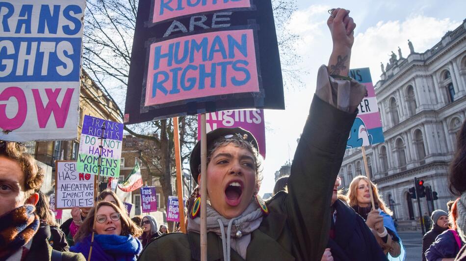 Trans-Rechte-Protest in London