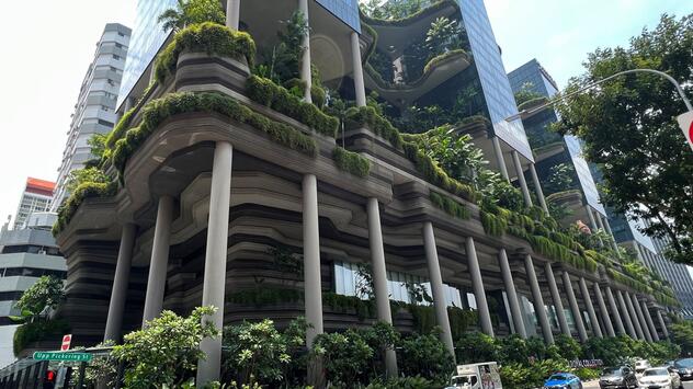 Vertikale Gärten in Singapur